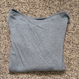 GAP Heather Gray Women's Long Sleeve Tee